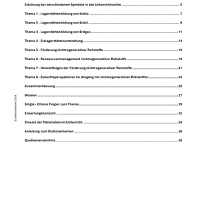 Lagerstättenbildung und Förderung nichtregenerativer Rohstoffe - Unterrichtsreihe SEK II